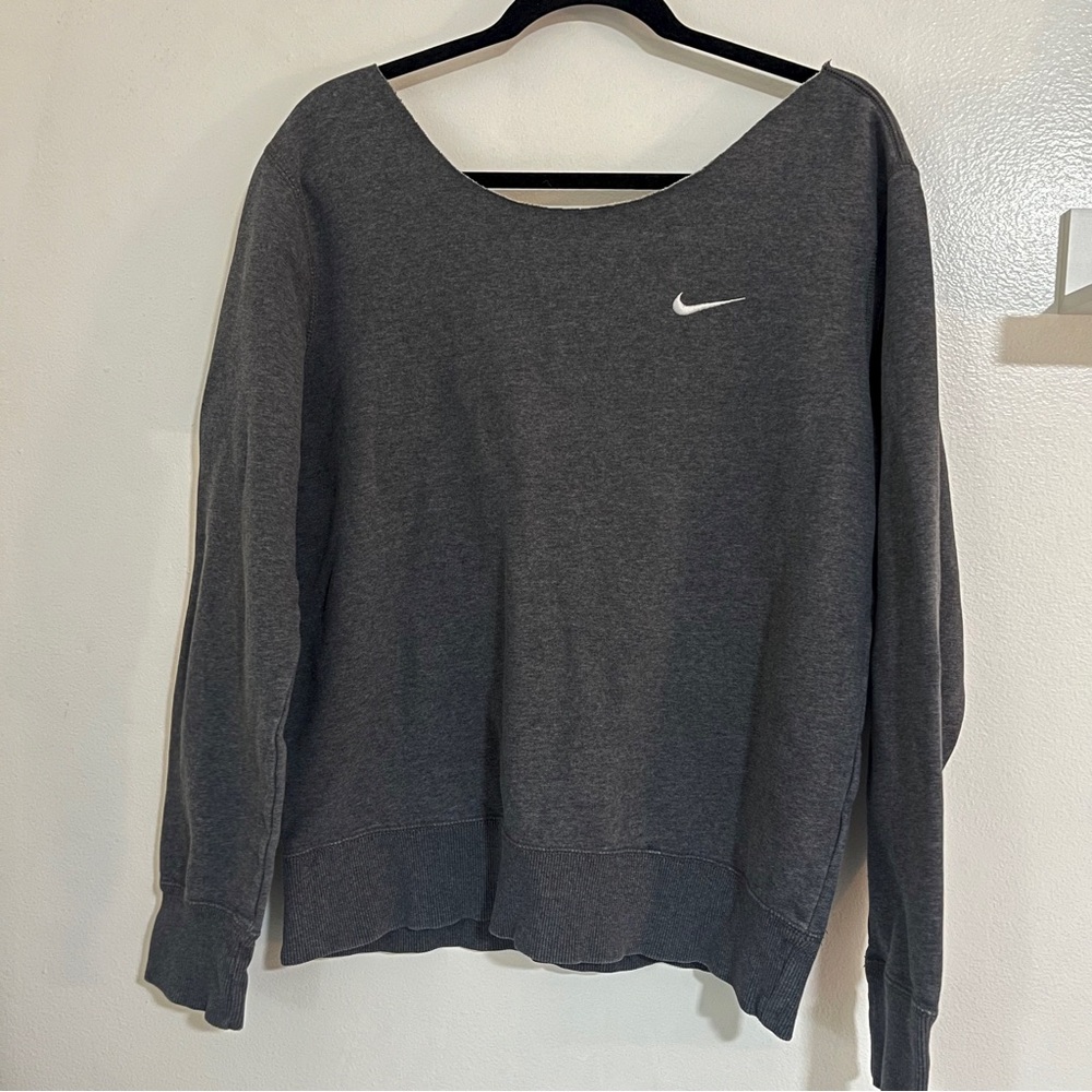 Nike Cut Neckline Crewneck